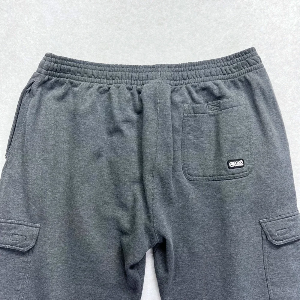 Ecko Function Cargo Sweatpants XXL Gray Fleece Utility Joggers Streetwear Casual